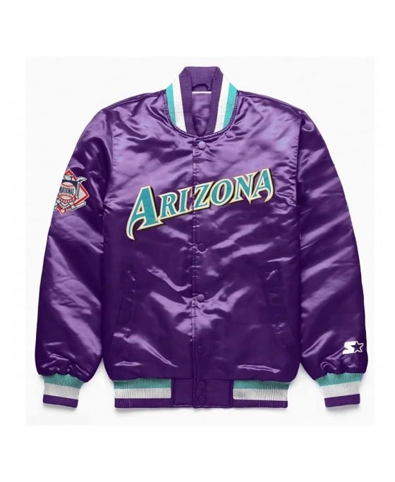 Arizona Diamondbacks Premium Satin Jacket Purple
