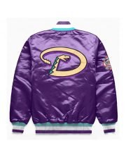 Arizona Diamondbacks Premium Satin Jacket Purple