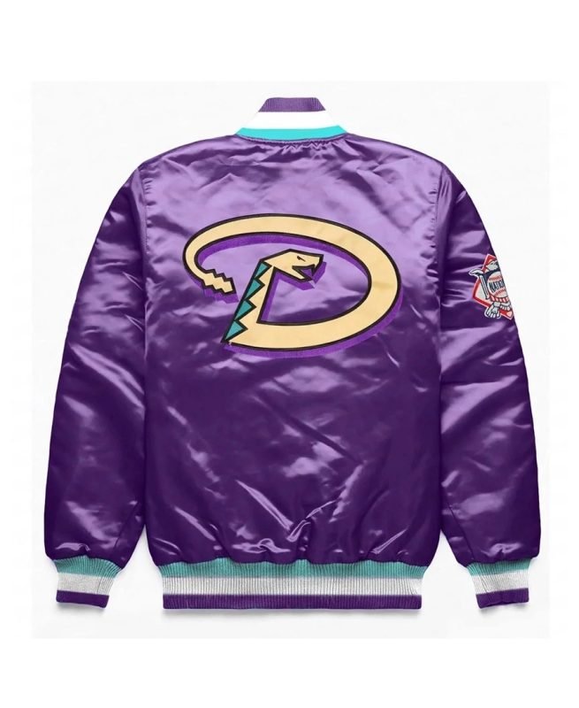 Arizona Diamondbacks Premium Satin Jacket Purple