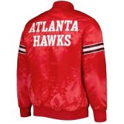 Atlanta Hawks Pick & Roll Red Satin Jacket