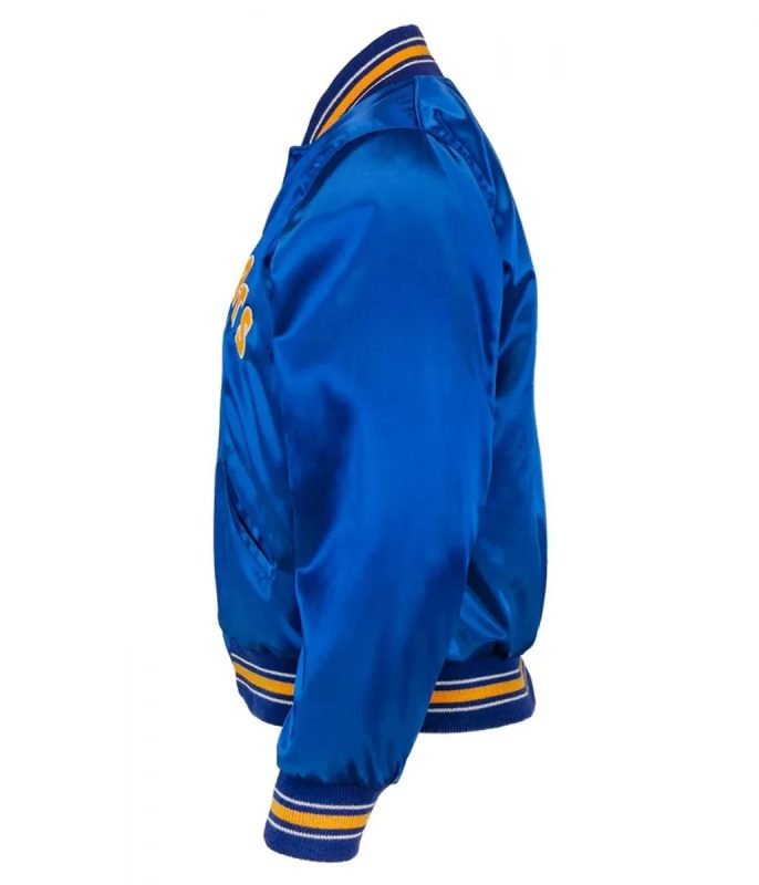 Authentic 1982 Seattle Mariners Bomber Satin Jacket-Blue Classic Design