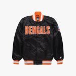 Bengals Blackout Satin Jacket by HOMAGE x Starter