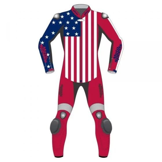 Best One-Piece Leathers Featuring the U.S. Flag