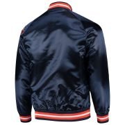 Chicago Bears NFL 100 Satin Raglan Jacket for Men by Mitchell & Ness in Navy