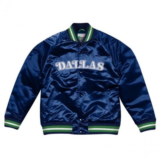 Dallas Mavericks Mitchell & Ness Team Lightweight Satin Jacket