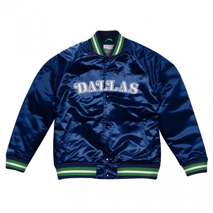 Dallas Mavericks Mitchell & Ness Team Lightweight Satin Jacket1 Dallas Mavericks Mitchell & Ness Team Lightweight Satin Jacket