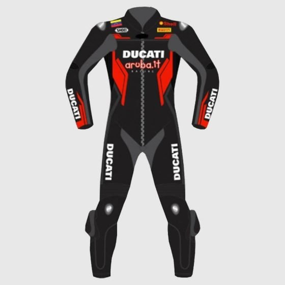 Ducati Corse Motorbike Leather Racing Suit