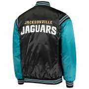 Jacksonville Jaguars Men's Full-Snap Enforcer Varsity Satin Jacket