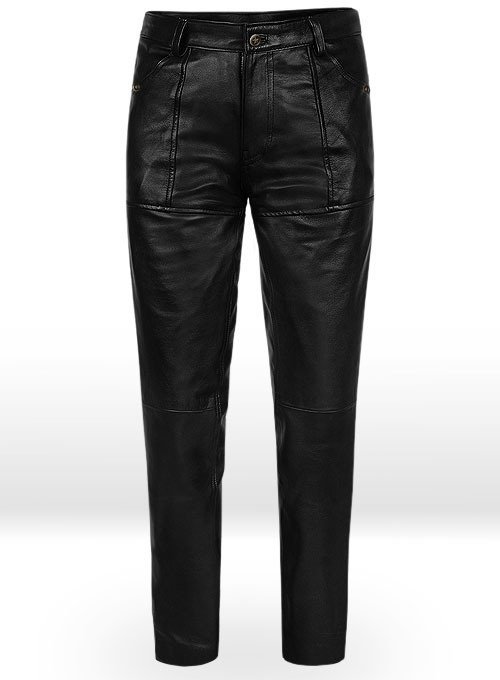Jim Morrison Leather Jacket and Pants Set - 100% Pure Napa Leather4 Jim Morrison Leather Jacket and Pants Set - 100% Pure Napa Leather
