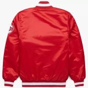 MLB Vintage 1980s Cincinnati Reds Satin Baseball Letterman Jacket - Image 2