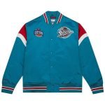 M&N Heavyweight Satin Jacket NBA Detroit Pistons