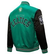 Men's Boston Celtics Primetime Heavyweight Satin Jacket by Mitchell & Ness