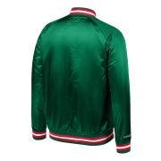 Men's Green Milwaukee Bucks Lightweight Satin Full-Snap Jacket