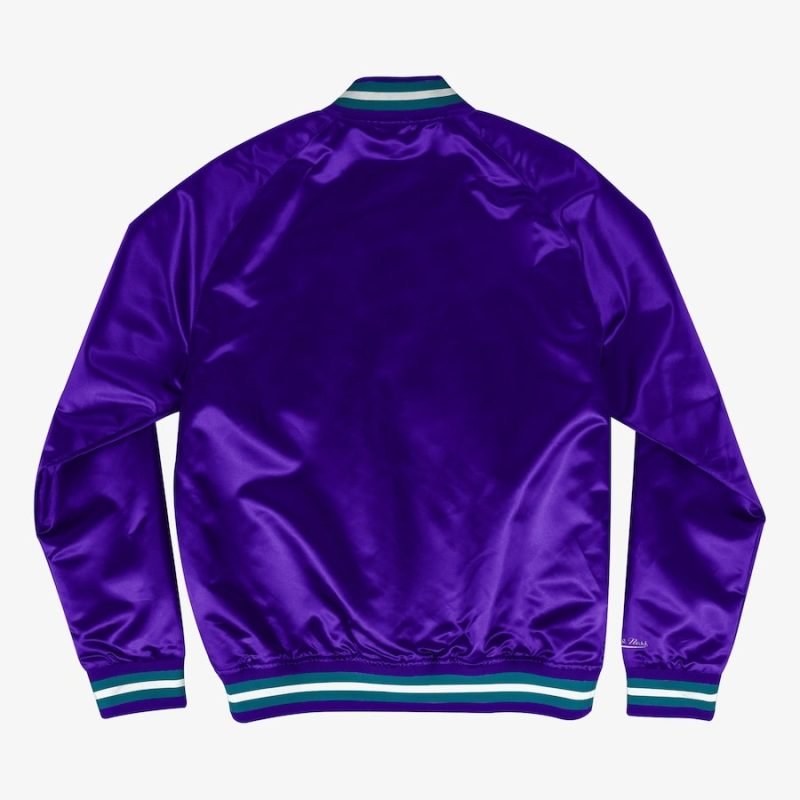 Men's Purple Utah Jazz Lightweight Satin Full-Snap Jacket