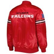 Men's Starter Red Atlanta Falcons Pick and Roll Snap-Up Jacket