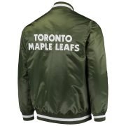 Men's Toronto Maple Leafs Starter Green Satin Full-Snap Jacket