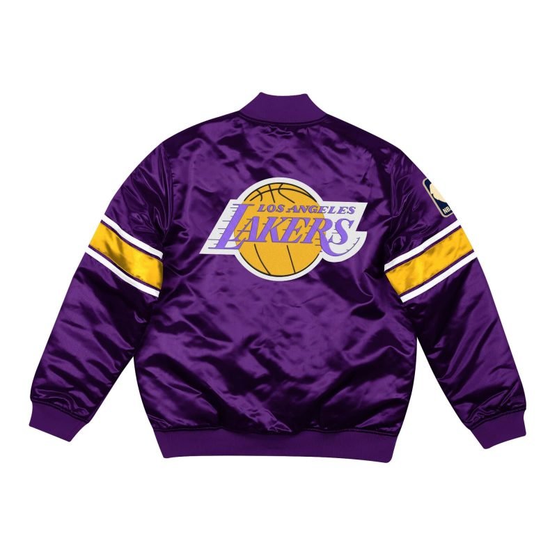 NBA Heavyweight Satin Jacket Los Angeles Lakers by Mitchell & Ness