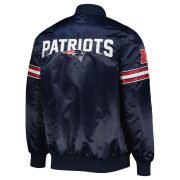 New England Patriots Blue Satin Jacket-The Pick and Roll - Image 2