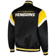Pittsburgh Penguins NHL Heavyweight Satin Jacket for Men by Mitchell & Ness
