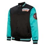 San Antonio Spurs NBA Primetime Heavyweight Satin Jacket By Mitchell & Ness