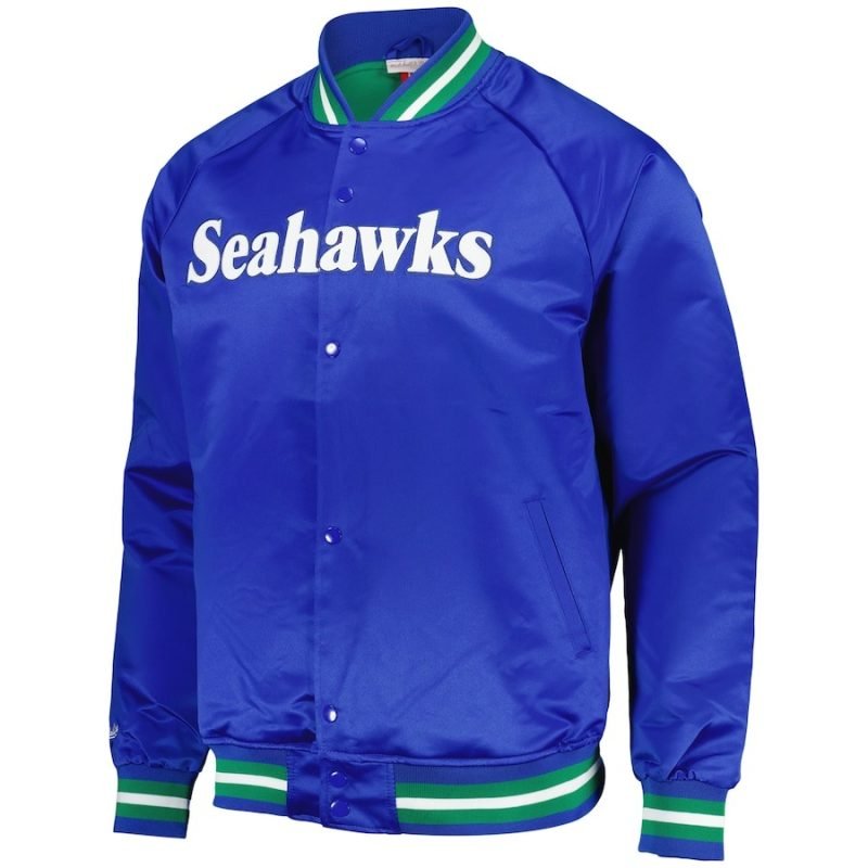 Seattle Seahawks Mitchell & Ness Satin Jacket - Men's