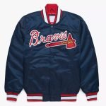 Vintage Atlanta Braves 90s Satin Varsity Jacket MLB Baseball Appare