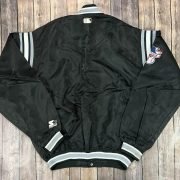 Vintage Chicago White Sox MLB Starter Diamond Jacket-Black Large 90s Y2K - Image 3