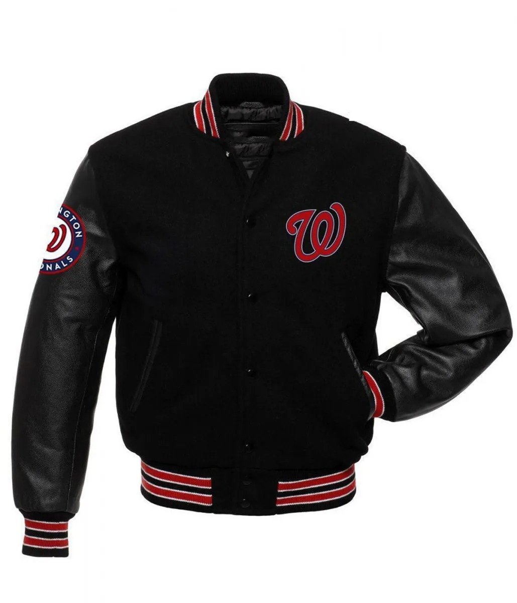 Washington Nationals MLB Varsity Jacket-Classic Team Spirit1 Washington Nationals MLB Varsity Jacket-Classic Team Spirit