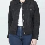 Women's Black Suede Trucker Jacket for Every Occasion