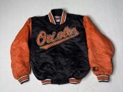 Youth Medium Vintage Baltimore Orioles Satin Jacket by Starter
