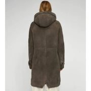 Adelyn Grey Stone Shearling Coat - Image 2