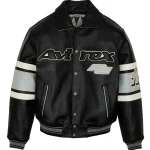 Men's Avirex Limited Edition Las Vegas Black Leather Jacket - Front