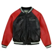 Avirex Track & Field Varsity Leather Jacket - Front