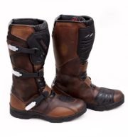 Handcrafted Adventure Motorcycle Touring Boots - CE-Approved Off-Road Leather Gear
