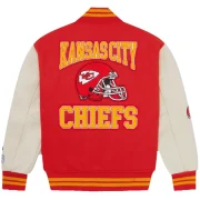 Kansas City Chiefs OVO Wool & Leather Varsity Jacket - Image 2