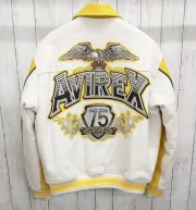 Men's Avirex Classic King 75 Yellow Aviator Jacket - Image 2