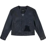 Men's Avirex Leather Cardigan - Front