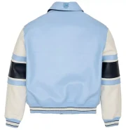 Men's Avirex Legend Blue Bomber Leather Jacket - Back