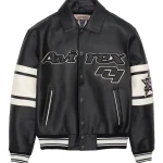 Men's Avirex Limited Edition Brooklyn Black Leather Jacket - Front