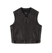 Men's Avirex Rides Leather Vest - Front