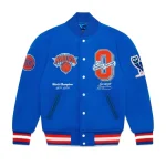 New York Knicks OVO X Blue Wool Varsity Jacket
