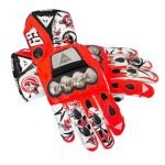 Nicky Hayden Motorcycle Racing Leather Gloves