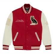 OVO Collegiate Jacket Red/Cream