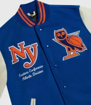 OVO New York Knicks Varsity Jacket - Image 3