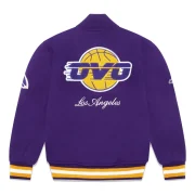 OVO x NBA Lakers Varsity Jacket - Image 2