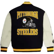 Pittsburgh Steelers OVO Wool & Leather Varsity Jacket - Image 2