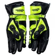 Rossi Motorbike Racing Leather Gloves – Ultimate Protection for Riders
