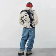 Stussy 2022Fw Sherpa Venus Lambswool Outer Fleece Padded Jacket - Image 5