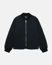 Stussy 8 Ball Black Quilted Liner Jacket - Image 2
