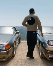 Stussy 8 Ball Olive Quilted Liner Jacket - Image 4